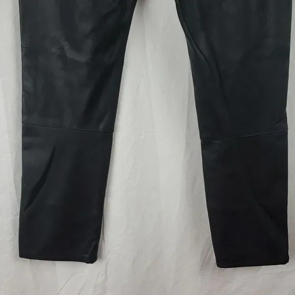 H&M Women's 8 Black Faux Leather Pants - Picture 13 of 13